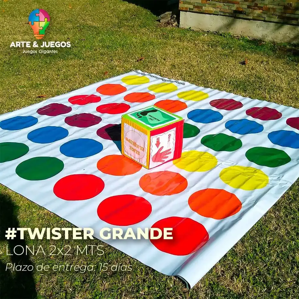 Twister gigante pintado a mano