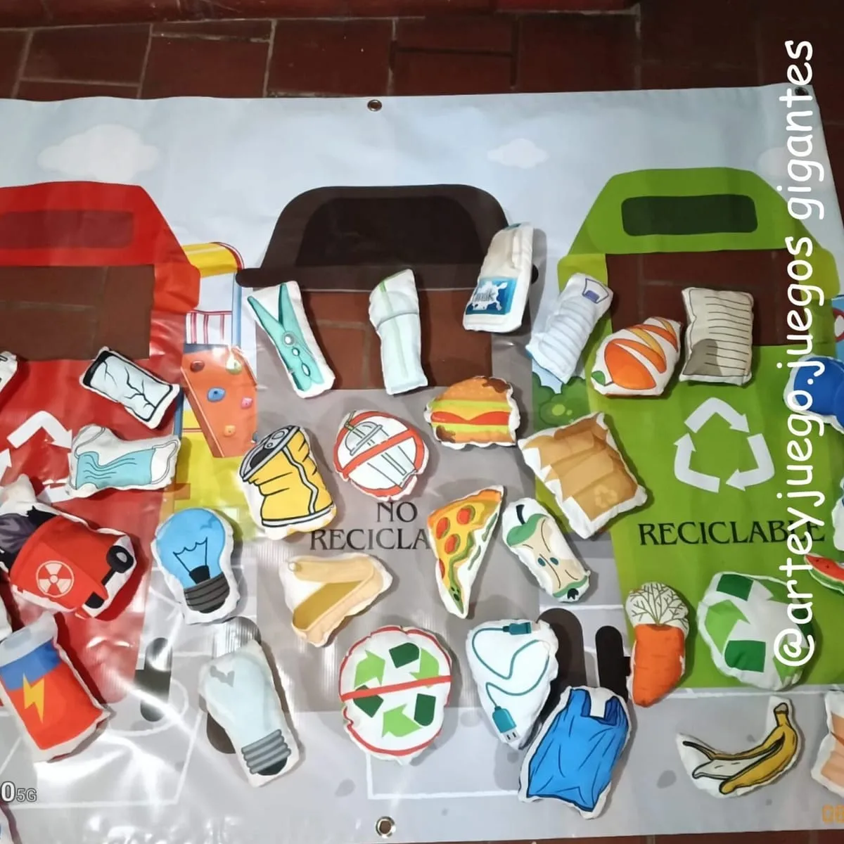 Lona Reciclaje: vista principal del juego