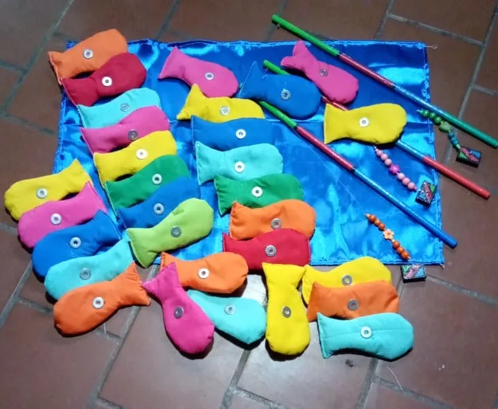 Peces de Tela lisos: vista 2 del juego