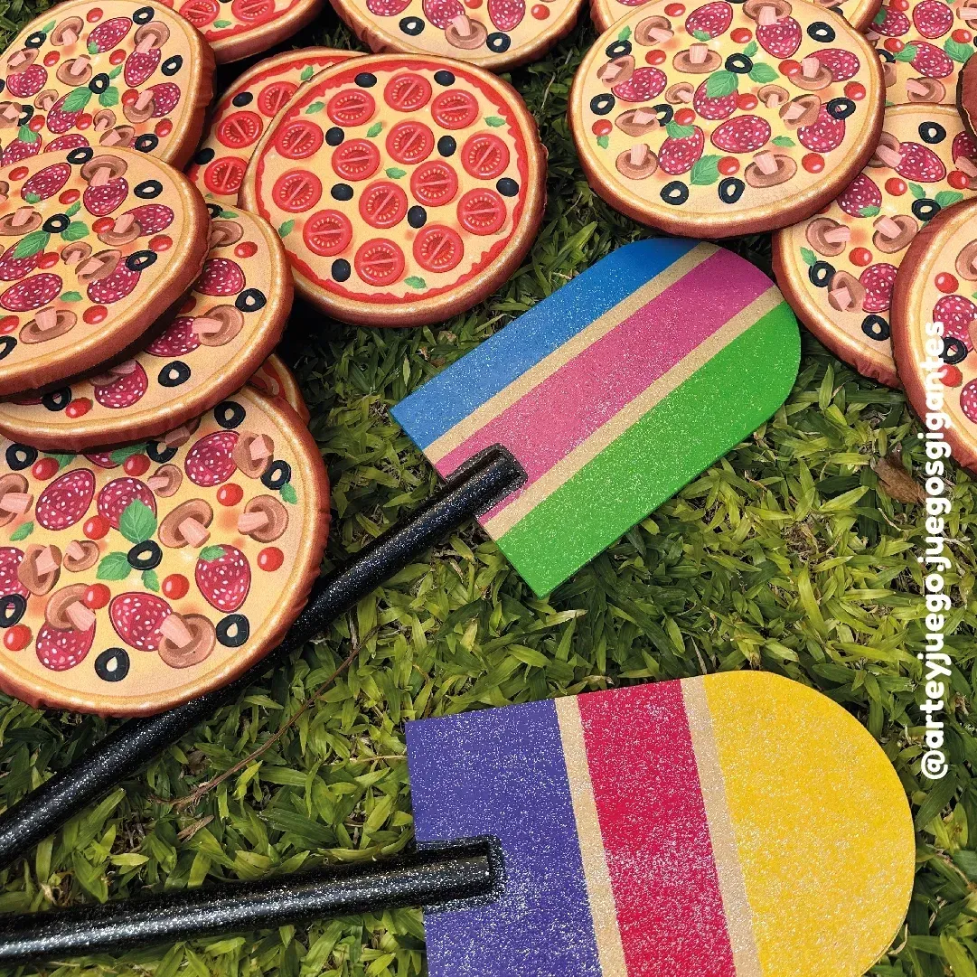 Pizzas GRANDES de Tela con palas: vista 3 del juego